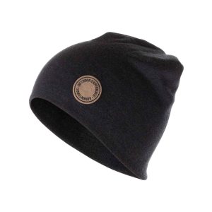 Dark Grey Double-Layer Merino Wool Hat