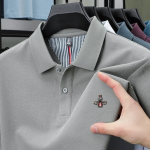 Men's Luxury Embroidered Polo Shirt - Premium Cotton Summer Casual Fashion