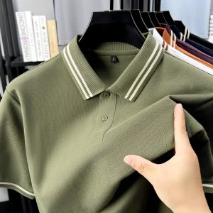 Classic 100% Cotton Men's Polo Shirt – Your Go-To for Comfortable Summer Style