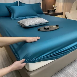 Luxury Egyptian Cotton Fitted Bed Sheet 400TC with Elastic Bands for Ultimate Comfort